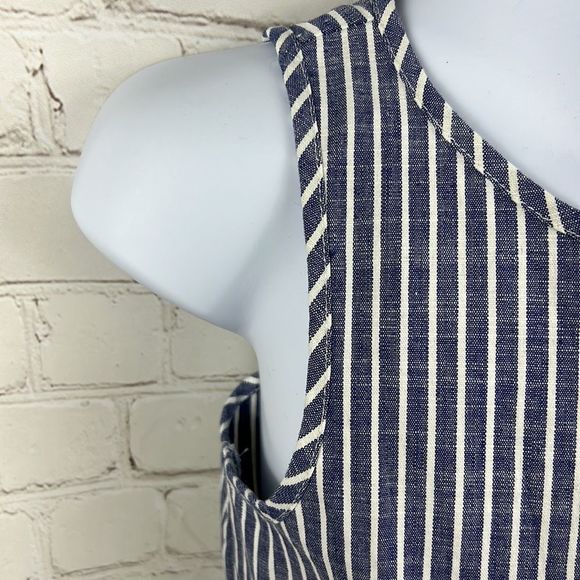 Cooper key little girls jumper white and blue striped size M - Picture 2 of 8